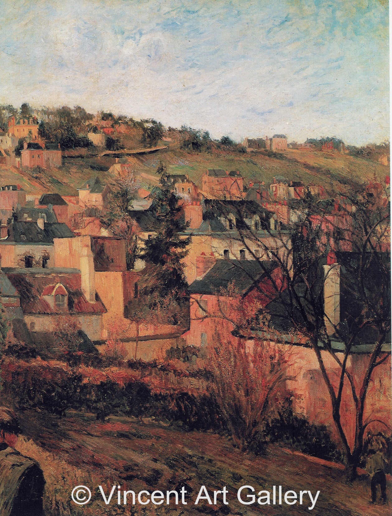 A3578, GAUGUIN, Blue Roofs in Rouen, 1884